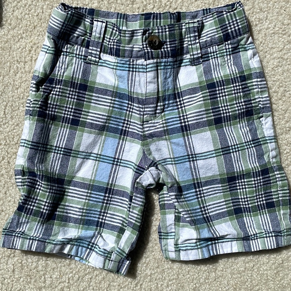 Janie and Jack Boys Plaid Shorts